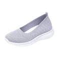 thumbnail image 2 of Women's Breathable Knit Slip-On Walking Shoes, 2026 Orthopedic Mesh Mules Sneakers, Summer Fashion Casual Backless Sneakers, Lightweight Non Slip Tennis Loafers,Light Gray,42, 2 of 9
