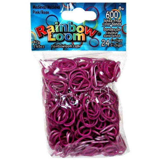 Rainbow Loom Medieval Pink Rubber Bands Refill Pack [600 ct] Walmart