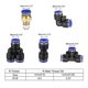 thumbnail image 3 of Kit de manguera de aire PU neumática Uxcell de 8mm OD 10 metros 1/8BSPT con 12 accesorios rápidos, Azul, 3 of 6