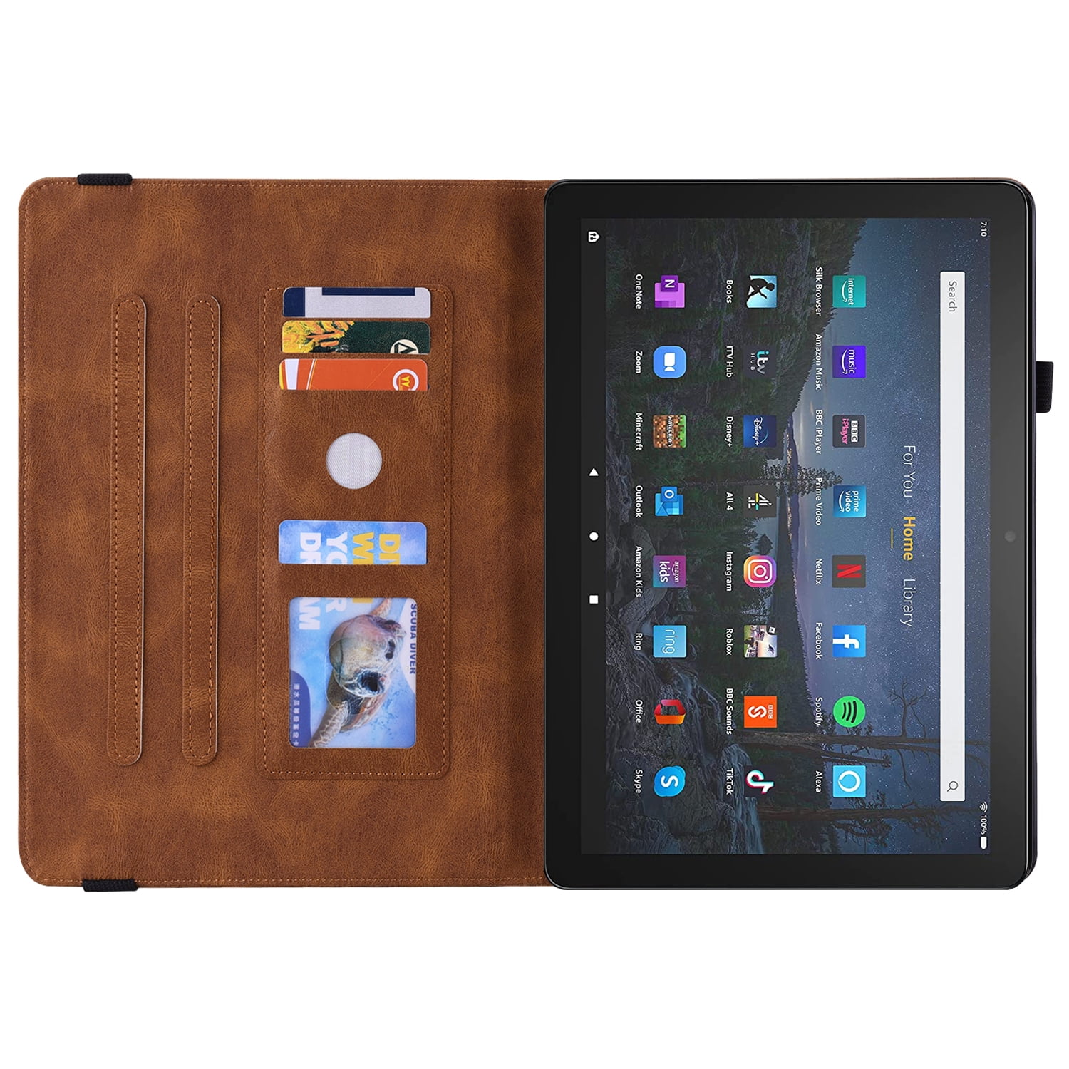 Allytech iPad Pro 11 Case (1st/2nd/2rd Gen), iPad Pro 11 2021 Case, Premium PU Leather Slim Multi Angle Stand Shockproof Pencil Holder Protection TPU Back Cover Case for Apple iPad Pro 11-inch,Brown