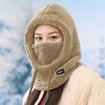 thumbnail image 5 of Kilaqueen Ski Balaclava Face Mask for Women Windproof Winter Warm Neck Cover Helmet Hood Fleece Beanie Hat with Drawstring, 5 of 6