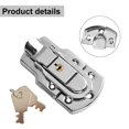 thumbnail image 3 of Sheng Yi Home Improvement,Hardware,Metal Toggle Latch Hasp Buckle Lock with 2 Keys Boxes Cabinets Suitcase Locker, 3 of 12