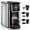 Black&sliver, variant on SIFENE 3-in-1 Single Serve Coffee Maker, Compatible with K Cup Capsules & Grounds, Tea Maker, 6-10 Oz Brew Sizes, 50 Oz Removable Reservoir, Fast Brew, Compact Design, 120V 1150W, Black
