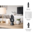 thumbnail image 5 of Resin Tattoo Hand Figurine for Home and Office Decor - Artistic Symbols Accent Display for Bathroom, Living Room, and Shelf - Graphic Sculpture Ornament for Coffee Table Decor - 10", Black & White, 5 of 12
