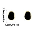 thumbnail image 3 of Hearth & Gear Retro Earrings Black Earrings Female Geometric Irregular Earring Design High End Earrings Light Earrings Earring Set Cute Clip on Earrings Clip on Earrings for Girls Cat Earrings, 3 of 7