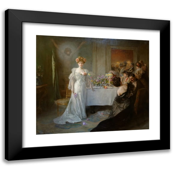 Julius Leblanc Stewart 14x12 Black Modern Framed Museum Art Print Titled - Redemption (1905)