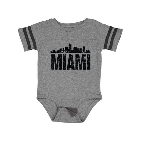 

Inktastic Miami Skyline Grunge Gift Baby Boy or Baby Girl Bodysuit