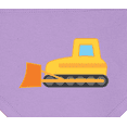 thumbnail image 3 of Inktastic Bulldozer Construction Truck Baby Bandana Bib, 3 of 4