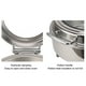 thumbnail image 4 of Set De Buffet Chafing Dish, 6L Chafing Dish Redondo De Acero Inoxidable Con Tapa De Cristal Visible, Servidores Y Calentadores De Buffet, Sets De Chafers Y Calentadores, 4 of 7