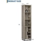 thumbnail image 5 of 70 - pulgada de altura narrow bathroom gabinete: freestanding almacenamiento gabinete con metal frame base, adjustable estante y abiertos almacenamiento, gris para laundry o small spaces, 5 of 8