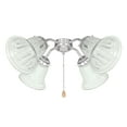 thumbnail image 3 of Aspen Creative 23082-4, Clear & Sandblasted Replacement Glass Shade, 2-1/8" Fitter, 5-1/2" D x 4-3/4" H, 4 Pack, 3 of 6