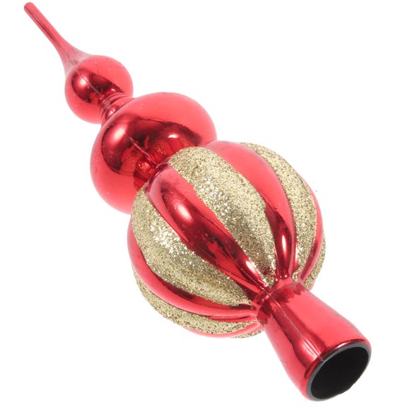 GAXIRE Tree Topper For Artificial Tree Red Plastic 1Pack 9.1X2.6X2.6in