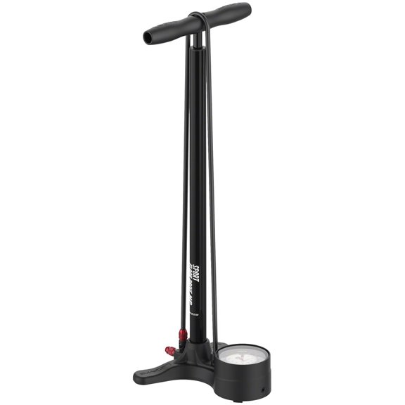 Lezyne Sport Floor Drive Floor Pump - 3.5" Gauge - ABS Pro Head, 220psi Flat Black
