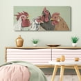 thumbnail image 2 of Stupell Industries Four Roosters Clucking Farm Birds over Green,20 x 48,Designed by Jade Reynolds, 2 of 6