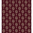 thumbnail image 3 of Maroon Duvet Cover Set, Rhythmic Paisley Design Antique Damask Style Leaves Like Motifs Illustration, Decorative 3 Piece Bedding Set with 2 Pillow Shams, Queen Size, Maroon Pale Sepia, by Ambesonne, 3 of 3