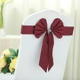 Efavormart 5 Pack Burgundy Reversible Chair Sashes with Buckle Double ...