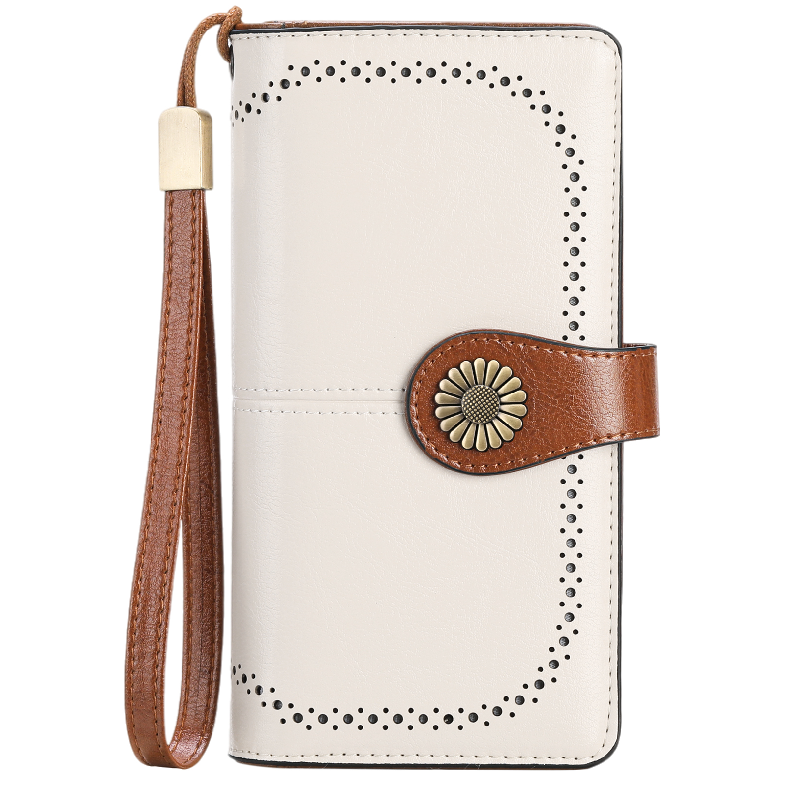Sendefn Women's Genuine Leather Wristlet Wallet with RFID Blocking photo 6