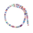 thumbnail image 1 of 1PC 6mm Flat  Polymer Clay Beads Loose Spacer Beads DIY Jewelry Making Findings, 1 of 6