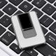 thumbnail image 4 of USB recargable ultrafino metal encendedor de cigarrillos sin llama (plata), 4 of 8