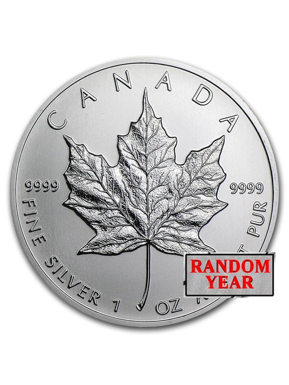 Canadian 1 oz Silver Maple Leaf Coin BU - Random Year