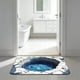 thumbnail image 5 of Felpudo estereoscópico con trampa para pies | Felpudo de terciopelo de cristal, impermeable, absorbente, duradero, de diatomita, para entrada | Felpudo elegante para entrada, baño, cocina, 5 of 7