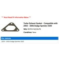 thumbnail image 2 of Turbo Exhaust Gasket - Compatible with 2003 - 2006 Dodge Sprinter 2500 2004 2005, 2 of 2