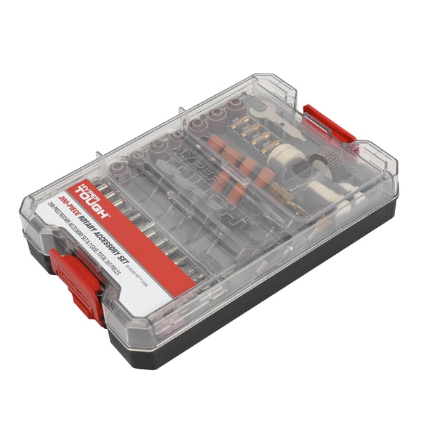 Hyper Tough 200-Piece Rotary Accessory Kit in Click Fit™ Case