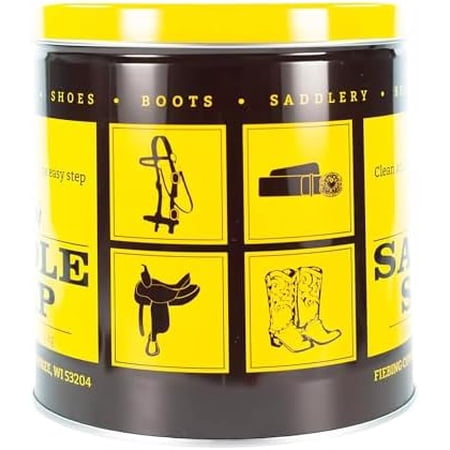 Yellow Saddle Soap for Leather (5 Pounds) - Leather Cleaner & Conditioner to Soften, Protect & Restore Leathercraft - Leather Soap for Car Seat, Couch, Shoe, Purse, Boot, Bag, & Saddles