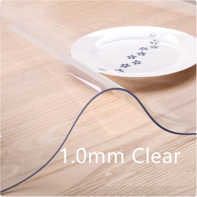 2021 New 1.0mm Thick Pvc Transparent Waterproof Mat Wood Floor Protection Mat Covers Pad Waterproof Oilproof Heat-Resistence Pad