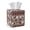 Aztec Tribal Cow, variant on TSOVTHRID Cat Cherry Blossom Pattern Square Tissue Box Cover, PU Leather Facial Paper Oraganizer Dispenser Easy to Clean Tabletop Tissue Decorative for Dining Room Bathroom