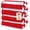Red, variant on Utopia Towels Pack of 4 Cabana Beach Towels, Oversized 30 x 60 Inches Cotton Beach Towel Set, Smooth Ring Spun Texture for Pool and Swim Days, Modern Striped Design Bath Towels, Red