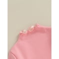 thumbnail image 5 of Bagilaanoe Toddler Baby Girls Spring T-Shirt Casual Solid Color Long Sleeve Tops 3T 4T 5T 6T Kids Fall Warm Clothes, 5 of 9
