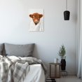 thumbnail image 5 of ZHONGYUTONG Highland Cow Wall Art Bathroom Funny Canvas Prints Baby Cow Pictures Cute Brown Animal Painting for Toilet Decor Framed (24.00" x 36.00"), 5 of 5