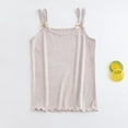 thumbnail image 2 of Plebaso Girls Cotton Tank Tops Sleeveless Spaghetti Strap Tops Kids Girls Soft Undershirts Dancewear, 2 of 7