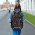 thumbnail image 6 of FORMRS Kids School Backpack Elementary Student Unisex Travel Bookbag with Reflective Stripes, Dark Gothic Floral, 6 of 7