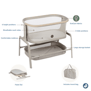 Maxi-Cosi Iora Bedside Bassinet, Classic Oat