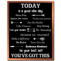 Villa Posh You've Got This Inspirational Poster - Positive Daily Affirmation Wall Art Motivational Quotes Print - Inspiring Classroom Office Quote Decor Affirmations - Black and Copper 11x14 Unframed