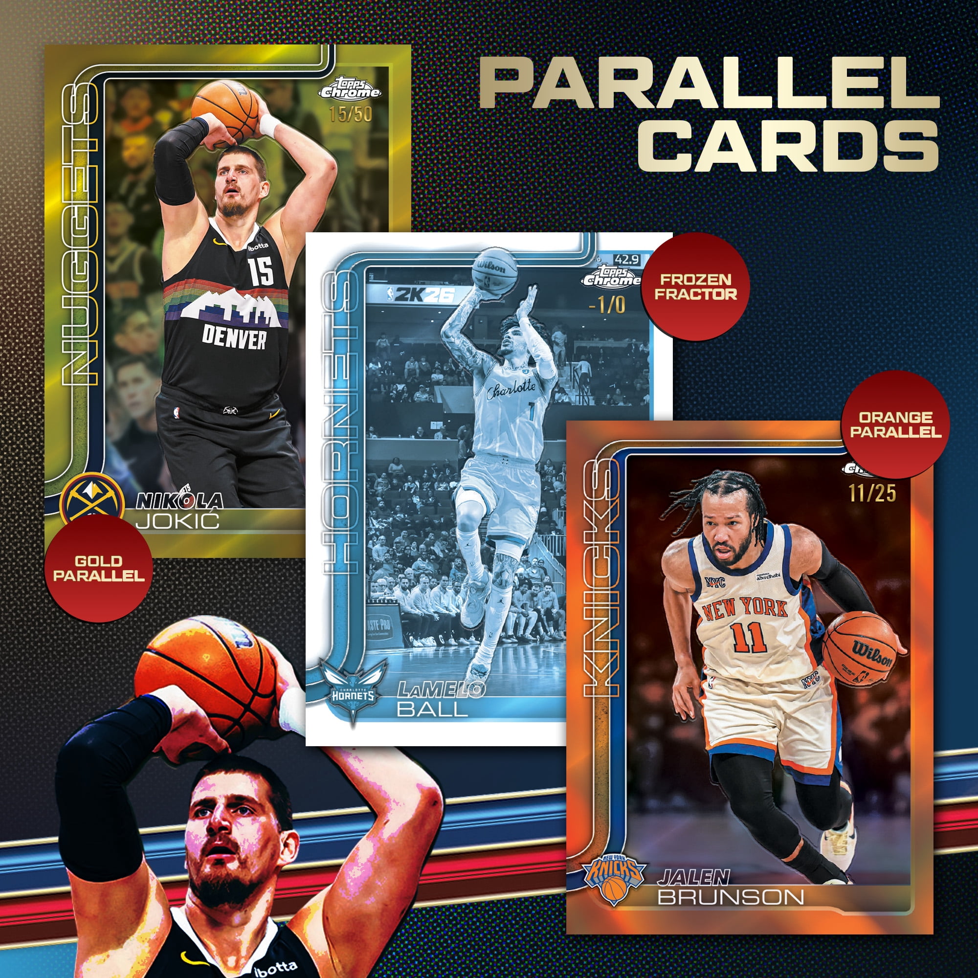 2025 2026 Topps NBA Chrome Update Series Basketball Trading Card Mega Box