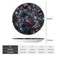 thumbnail image 4 of Lsque The Binding of Isaac Pattern Ceramic Decorative Plate Decorative Plates with Display Stand Personalized Porcelain Plate Ceramic Ornaments for Wall Hanging Decoration-6in, 4 of 6