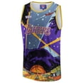 thumbnail image 2 of Unisex NBA & KidSuper Studios by Fanatics Purple Los Angeles Lakers Hometown Jersey, 2 of 6