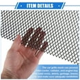 thumbnail image 5 of Unique Bargains Car Grill Mesh 100x33cm 12x6mm Rhombic Hole Grille Mesh Sheet Air Intake Insert Aluminum Alloy Black, 5 of 6