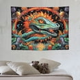 thumbnail image 4 of ONETECH  Mushroom Tapestry Burning Sun Hippie Moon Phase Tapestries Aesthetic Indie Tapestry Wall Hanging for Bedroom Living Room Dorm, 4 of 7