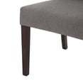 thumbnail image 6 of GDF Studio Apaloosa Contemporary Tufted Dining Chairs, Set of 2, Dark Gray Fabric and Brown, 6 of 9