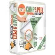 PEELAWAYS Incontinence Mattress Protector Disposable Fitted Sheets, Camp-a-Peel Twin 5 Layer