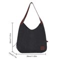 thumbnail image 3 of Bolso de mano informal para mujer, bolso de lona para niñas, bolso de viaje femenino de gran capacidad Tmvgtek Para Estrenar, 3 of 3