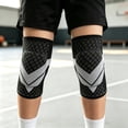 thumbnail image 2 of Kids Sports Knee Pads, Thick Padded Breathable Knee Sleeve Protector, Shock‑Absorbing Knee Guard for Basketball Running Cycling Outdoor Sports for Children(Grey,M), 2 of 6