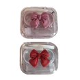 thumbnail image 1 of Contact Lens Case Clear: 2 Sets Bow Leakproof Contact Lens Box Soak Storage Kit, 1 of 10