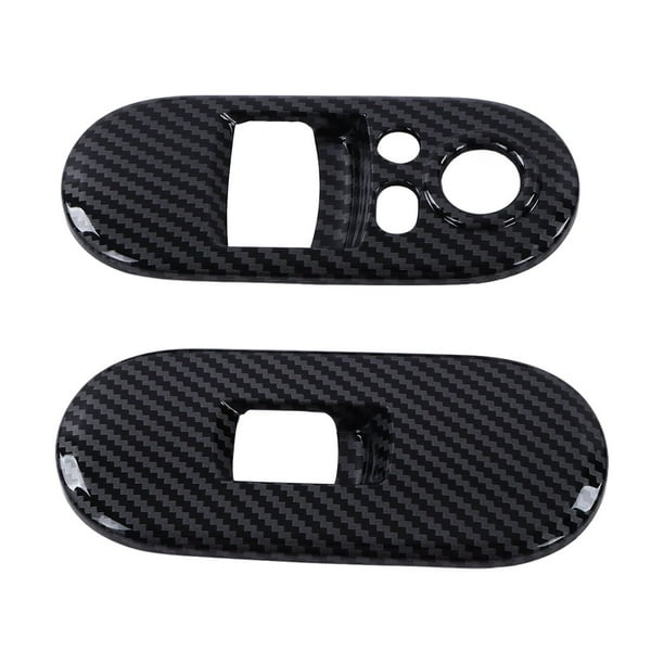 Embellecedor de la cubierta del interruptor de la ventana cubierta del panel de control de la ventana Resistencia a altas temperaturas para accesorios interiores del automóvil ANGGREK Otros