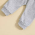 thumbnail image 5 of KaLI_store Toddler Boy Outfits Boy Fall Outfit Color Block Long Sleeve Shirts Pants Clothes for Boys Grey,70, 5 of 5