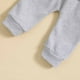 thumbnail image 3 of Gibobby Conjunto niña Niños pequeños Niñas Manga larga Sólido Camiseta Tops Pantalones Trajes(Gris,12-18 Meses), 3 of 5